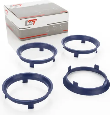 Produktbild von 4x Zentrierringe Blau Alufelgen Ø 70,1 mm - Ø 66,4 mm für MAZDA HONDA SUZUKI