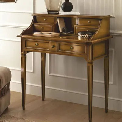 Produktbild von Casa Padrino Luxus Art Deco Sekretär Braun 86 cm - Art Deco Möbel - Italy