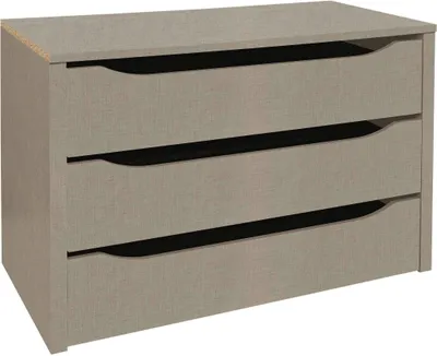 Produktbild von Schubkasteneinsatz - Grau - B 88 cm - Texline Nachbildung - mit 3 Schubkästen