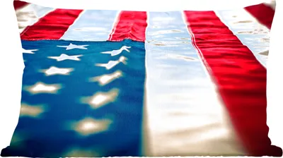 Produktbild von MuchoWow® Zierkissen Sofakissen Wohnzimmer Dekokissen 50x30 cm Flagge der Vereinigten Staaten von der Seite - Wohnzimmerdekoration - Polster mit Photo