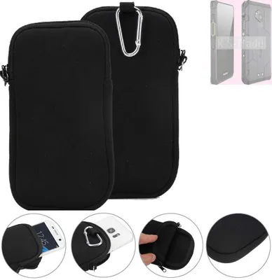 Produktbild von K-S-Trade Neopren-Hülle Handyhülle kompatibel mit RugGear  RG880 Schutzhülle Neoprenhülle Sleeve Schutz-Hülle Gürtel Tasche Case Holster