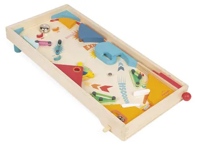 Produktbild von Janod Holz Flipperkasten - Retro Spielzeugspiel für Kinder