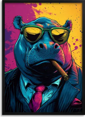 Produktbild von Farbenfrohes Bild für das Jugendzimmer Pop-Art-Poster für die Wand Wanddekoration