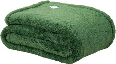 Produktbild von DoubleDry Teddy Kuscheldecke - 130x170 cm -   - Weiche Sofadecke - Flauschige Wohndecke - Grün