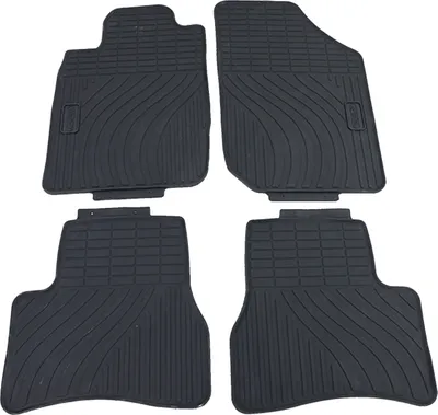 Produktbild von Premium Gummi Fußmatten Set 4-teilig Schwarz für Peugeot 206 00-09