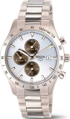 Produktbild von Boccia Herrenarmbanduhr Chronograph Titan mit Mineralglas 3739-01 10 ATM