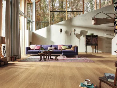 Produktbild von Meister | 2,376 m² | Cremebeige 270x11mm Lindura HD 400 Landhausdiele Parkett, Eiche Natur Gebürstet, XXL Format 2 6m Länge, Wood Powder Technologie, Wasserschutz 24h, Masterclic Plus Klicksystem