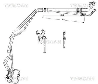 Produktbild von TRISCAN Hochdruckleitung und Niederdruckleitung Klimaanlage Hochdruckleitung 9010 24013 für OPEL Adam (M13)
