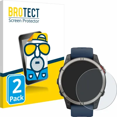 Produktbild von 2x BROTECT Schutzfolie für Garmin quatix 7 Pro Displayschutz Displayschutzfolie Folie Matt Entspiegelungsfolie