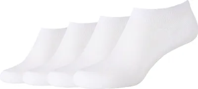 Produktbild von Camano Sneakersocken Invisible Baumwolle Fine im praktischen 4er Pack white 35-38