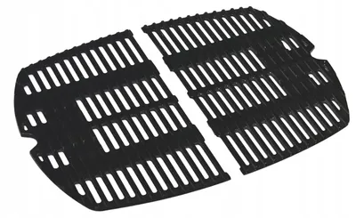 Produktbild von Gusseisen Grillrost 2 Platten für Weber 27,3 x 38,9 cm