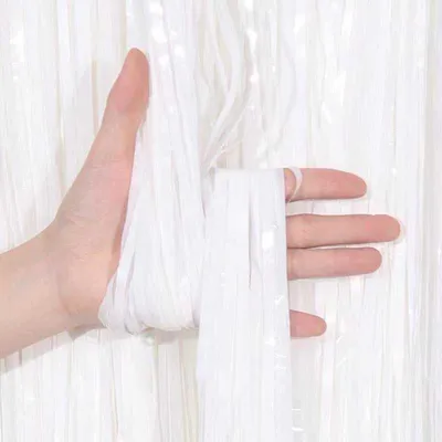 Zdjęcie produktu dla Kurtyna dekoracyjna, biała, 100 cm x 200 cm
