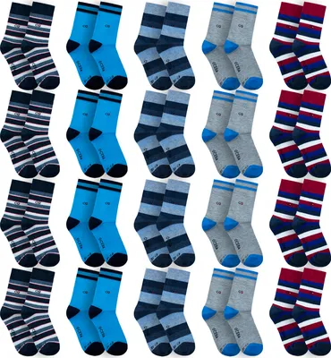 Produktbild von OCERA 20 Paar Kinder Socken für Mädchen und Jungen im Farbmix Gr. 23/26