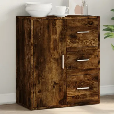 Zdjęcie produktu dla Maison Exclusive – kredens z dębu wędzonego 60 x 31 x 70 cm, materiał drewnopochodny