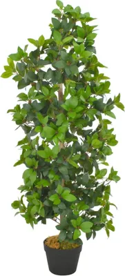 Zdjęcie produktu dla Sztuczne drzewko laurowe z doniczką, zielone, 120 cm