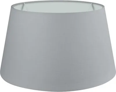 Produktbild von Wogati® Premium Lampenschirm E14/E27 Baumwolle |Grau / Größe: XXL