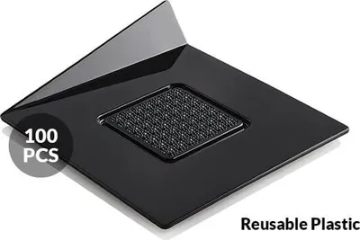 Produktbild von Monoporations Bankettunterlage 83x83mm/100Stück schwarz