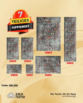 Produktbild von 7-teiliges Teppich-Set GR-350.