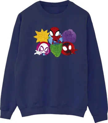 Produktbild von Marvel - "Spidey And His Amazing Friends" Sweatshirt für Damen BI35645 (4XL) (Marineblau)