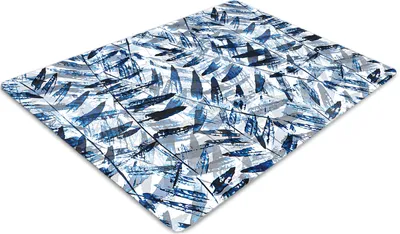 Produktbild von Stuhlunterlage Bürostuhlunterlage 120 cm x 90 cm Bodenmatte Bürostuhlunterlage - Tropische Blätter
