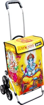 Produktbild von James Einkaufstrolley - GANESHA - stabiler Einkaufswagen mit individuellem Design - mehrfarbig: bunt in Ausführung: Royal-Treppensteiger