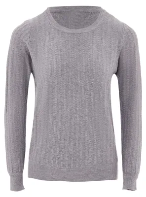 Produktbild von AODA damen strickpullover - grau, XS/S