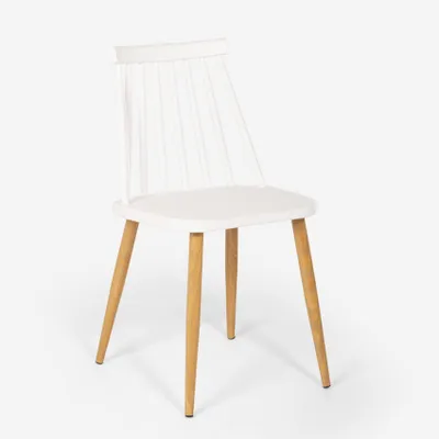 Produktbild von Stuhl für Küche Esszimmer aus Polypropylen im klassischen Stil Toutou - Weiß