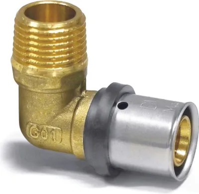 Produktbild von Pressfitting Übergangswinkel 20 x 2 - 1/2" AG