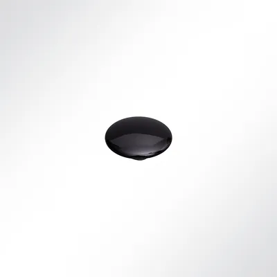 Produktbild von Lysel® Druckknopf Kappe Schwarz Durchmesser 15mm (20 Stück)