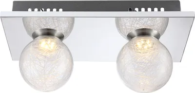 Produktbild von Globo Sakeka Wandleuchte Chrom, 2xLED; 56864-2