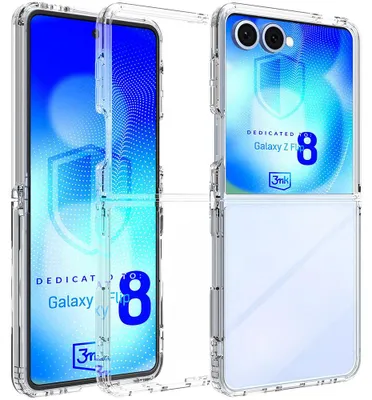 Produktbild von Handyhülle für Galaxy Z Flip8, 3mk Armor Case, Transparent