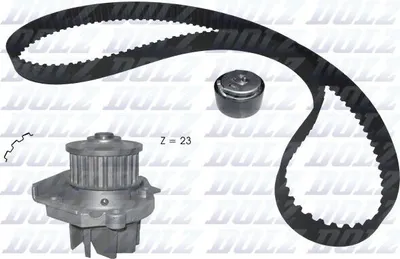 Produktbild von DOLZ KD161 Zahnriemensatz + Wasserpumpe für FIAT PANDA (169) 500 (312) GRANDE PUNTO (199) 500 C (312) PUNTO EVO (199)