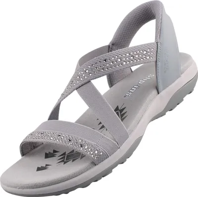 Produktbild von Skechers Reggae Slim Summer Sparkle Damen Sandalen Grau
