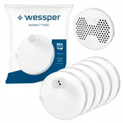 Obrázok produktu pre Filtre Actitex 5 ks od spoločnosti Wessper, určené pre aktivačné systémy Triline 1L od spoločnosti Activemax, používané na filtrovanie pitnej vody