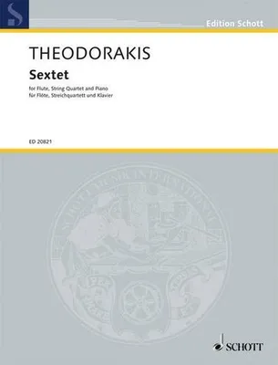 Immagine prodotto di Sextet. Sextett, für Flöte, Streichquartett und Klavier, Partitur und Stimmen
