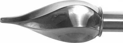 Produktbild von BASIT  Rohr + Innenlauf Gardinenstange selber zusammenstellen Edelstahl look Metall Ø 16mm Einzelteile