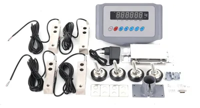 Produktbild von Digitales Wägezellen-Kit - Bodenwaagen Set - Kunststoff und Edelstahl - 220V 50Hz - Für Fahrzeug-, Schrott-, Paletten- und Viehwaagen