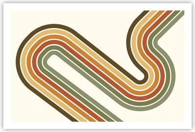 Produktbild von Poster - Poster ohne Rahmen - Abstraktion Weg Gürtel - 91,5x61 cm - Wand Bild - Wanddeko - Wandbilder - Kunstposter - Wandposter - Bilder - Kunstdruck - Wanddekoration - Wandbild - P2XAA91x61-4425