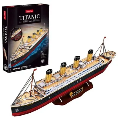 Image de CUBICFUN, puzzle 3D du Titanic, 125 pièces