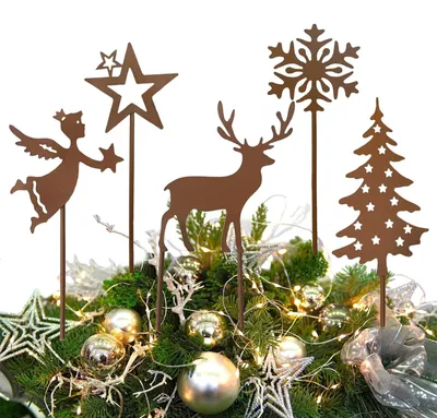 Immagine prodotto di Decorazione da giardino in metallo per Natale