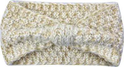 Produktbild von Clayre & Eef Stirnband Frauen 10x22 cm Weiß Beige Synthetisch