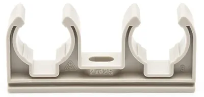 Productafbeelding van Dubbele Buisklemmen 32mm Set van 50 voor Betrouwbare Bevestiging