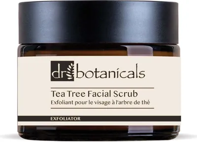 Produktbild von Dr Botanicals Gesichtspeeling mit Teebaum und Perlit, 50 ml
