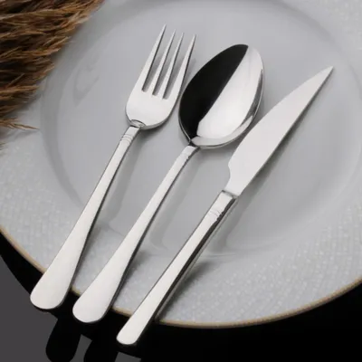 Image de Hermia Concept, Şelale24, set de couverts (24 pièces), 100 % ACIER INOXYDABLE, argent