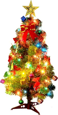 Produktbild von 45CM Mini künstliche Weihnachten Tannenbaum mit Ornamenten für Fotografie Weihnachten Home Hochzeit Festival Party Deko, 45cm