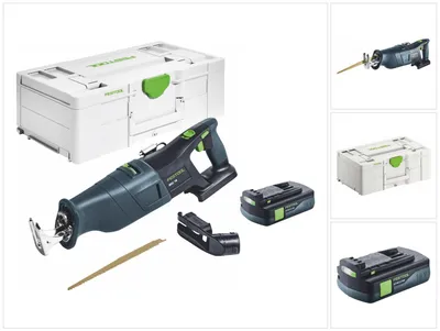Image de Festool RSC 18 EB-Basic Scie sabre sans fil 18 V Brushless + 1x batterie 3,0 Ah + Systainer - sans kit chargeur