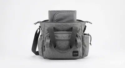 Zdjęcie produktu dla Beaba Torba 2w1 Biarritz Heather Grey - Organizer i Torba na Zakupy