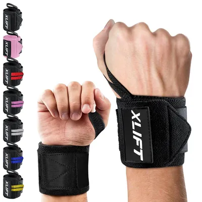 Productafbeelding van 2 x Fitness-Polsbandages, Crossfit Polsbandages voor Gewichtheffen