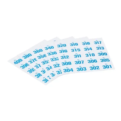 Zdjęcie produktu dla WOLF & APPENZELLER 400301 99 etykiet samoprzylepnych z numerami 20,0 x 24,0 mm