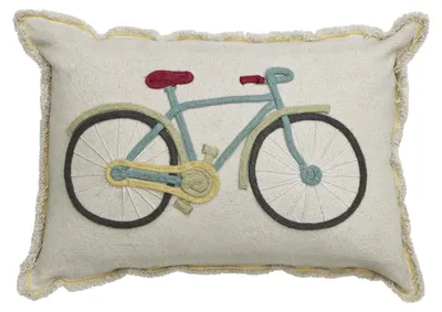 Produktbild von Lorena Canals Kissen mit Bike-Design aus Baumwolle, maschinenwaschbar, 35 x 55 cm